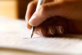 Hand-writing-with-pen