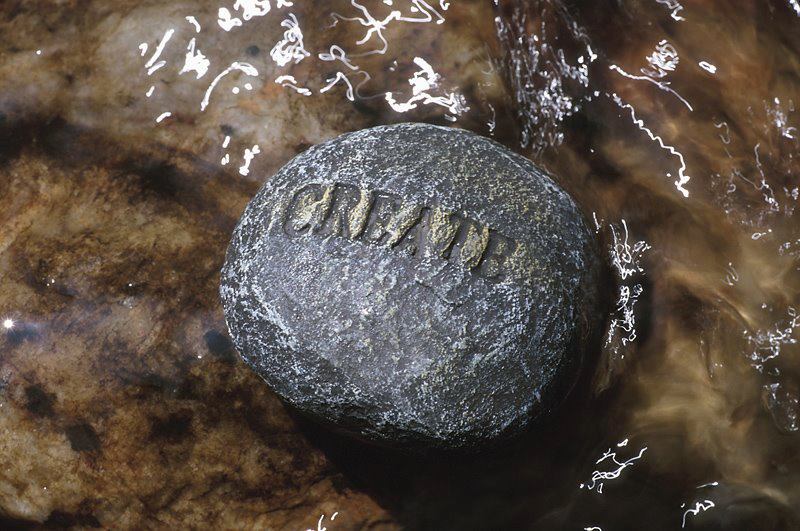 Create-stone in water